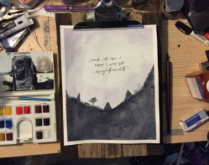 And at once I knew Bon Iver inspire d print ...