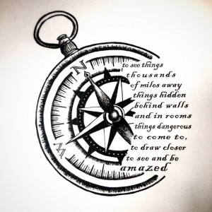 ... Quotes On Compass, Body Art, Compass Tattoo Drawings, Compass Tattoo