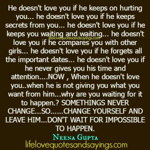 if he keeps on hurting you..