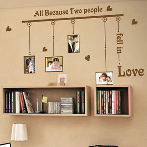 ... -Two-People-Fell-Wall-Quotes-stickers-Wall-Decals-Photo-Frame-Sticker