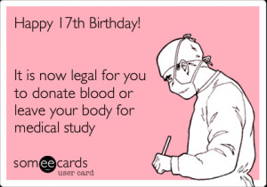 Funny Happy 17th Birthday Cards Submit this card · birthday