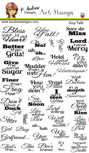 Southern Phrases http://pattilynncreations.blogspot.com/2012/07/fun ...