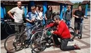 Marquage des vélos au collège Jean Moulin de Flines lez Râches