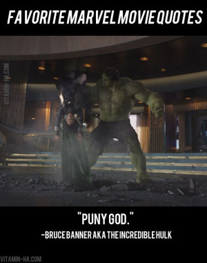 Favorite Marvel Movie Superhero Quotes