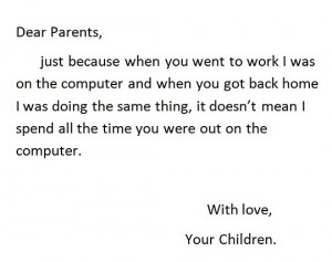 funny parents computer quote