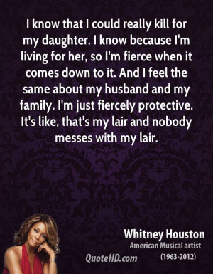 ... husband and my family. I'm just fiercely protective. It's like, that's