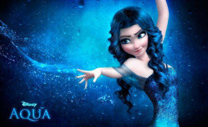 Disney Princess Aqua Queen Elsa