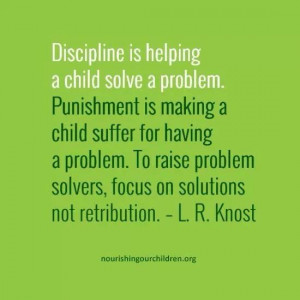 discipline is helping a child solve a problem