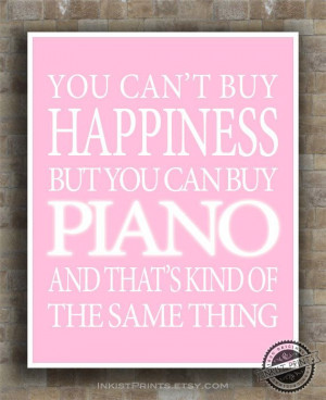 Piano Inspirational Quote Poster guitarist by InkistPrints on Etsy, $ ...