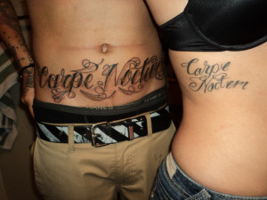 ... In Love Matching Couple Tattoo Quotes Cute Tattoo Design Cute Tattoo