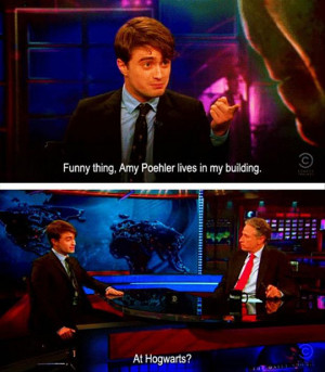 funny Daniel Radcliffe interview Amy Poehler