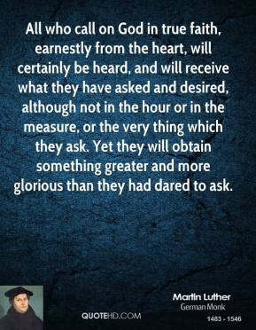 All who call on God in true faith, earnestly from the heart, will ...