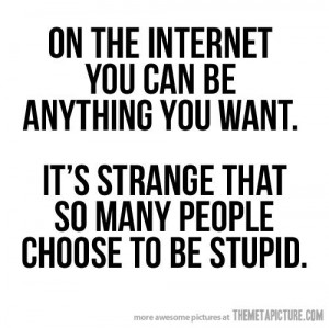 funny quote Internet people dumb