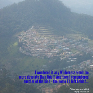 Quotes Picture: i wondered if any wilderness would be more desolate ...