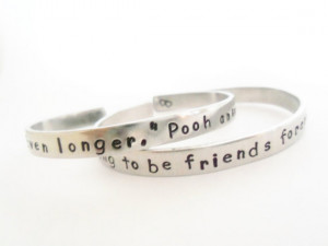Personalized Winnie the Pooh and Piglet Quote Bracelets - Friendship ...