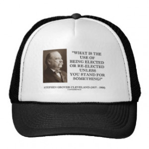 Grover Cleveland Elected Re-Elected Unless Stand Mesh Hat