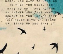 ... life, meredith grey, never give up, quotes, stand up, swallows