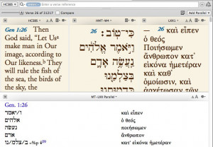 For example, if we scroll to Genesis 1:26, we can see that the Hebrew ...