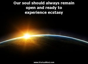 ... experience ecstasy - Emily Elizabeth Dickinson Quotes - StatusMind.com