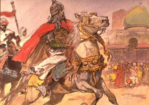 Saladin, hero of the Muslims.