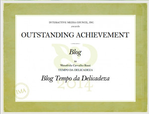... Tempo da Delicadeza conquista o IMA Outstanding Achievement Award 2014