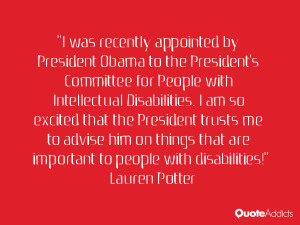 to the President's Committee for People with Intellectual Disabilities ...