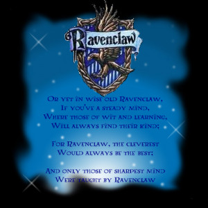 Sorting Hat- Ravenclaw verses by penguinqueen