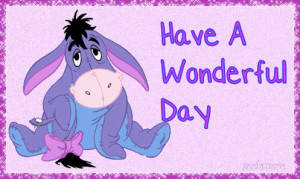 Eeyore – Have A Wonderful Day Animated Picture