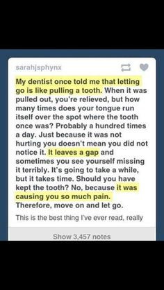 Dentist quote story life true