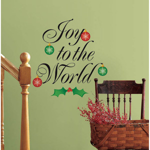 RoomMates Joy to the World Quote Wall Decals