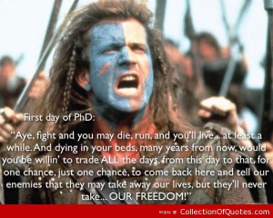 braveheart quotes best famous movie sayings our freedom