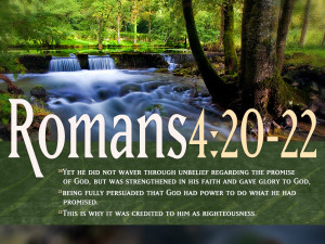 Romans 4:20-22 HD Wallpaper Download this free Christian image free ...