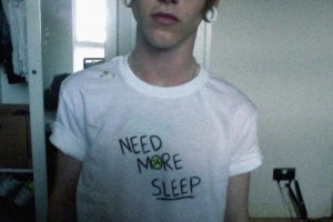 ... shirt white sad grunge soft grunge tumblr quote on it need more sleep