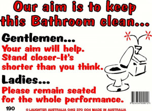 Home » Fun Signs » Fun Sign 190 - Keep this bathroom clean