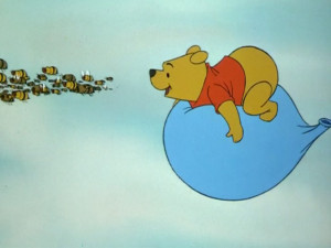 Winnie the Pooh on balloon