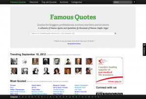 FamousQuotes.com screenshot