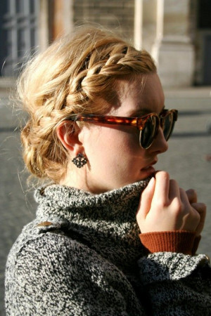 ... Hair, Messy Braids, Messy Buns, Hair Style, Side Braids, Sunglasses