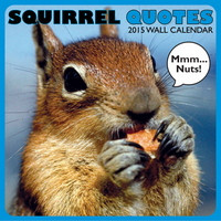 Squirrel - Quotes Wall Calendar 2015 thumbnail at MegaCalendars.com