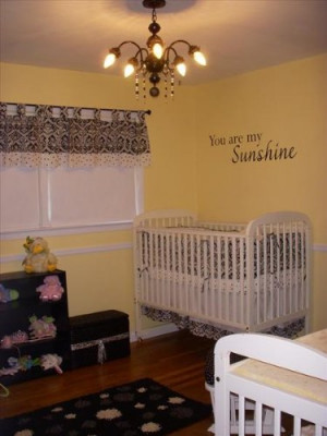 You are my sunshine vinyl decal wall quote
