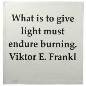 victor frankl quote printed napkin