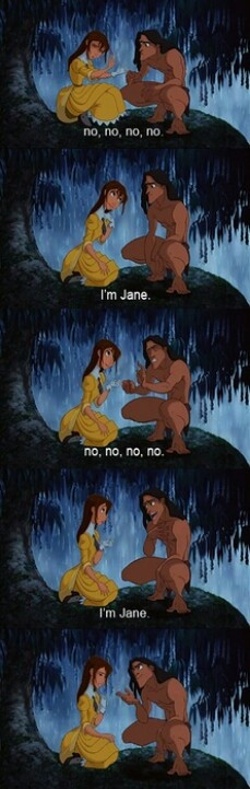 Tarzan meeting Jane...