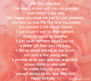 Happy Birthday Poems for Daughter