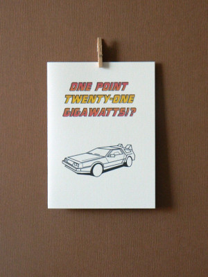 Back to the Future-Movie Quote Card