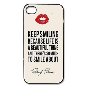 Iphone-5C-case-MARILYN-MONROE-quote-cute-keep-smiling-red-lips-made-in ...