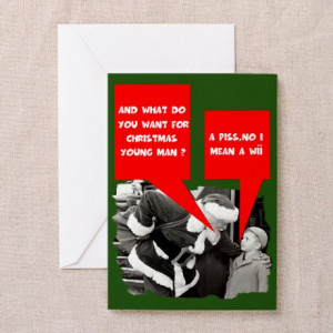 Christmas Gifts > Funny sayings Santa Claus Greeting Card