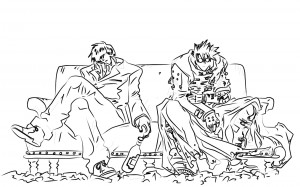 trigun colouring pages