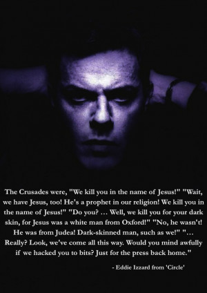 eddie izzard quotes | ... we have Jesus too...