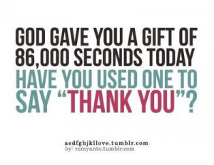Thank you God!