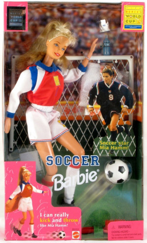 MIA HAMM Soccer BARBIE Goalie Uniform Women's World Cup USA 1999