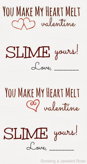 You Make My Heart Melt Melting heart slime also makes